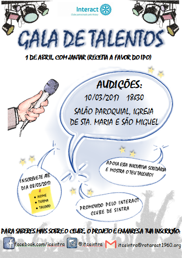 cartaz gala de talentos