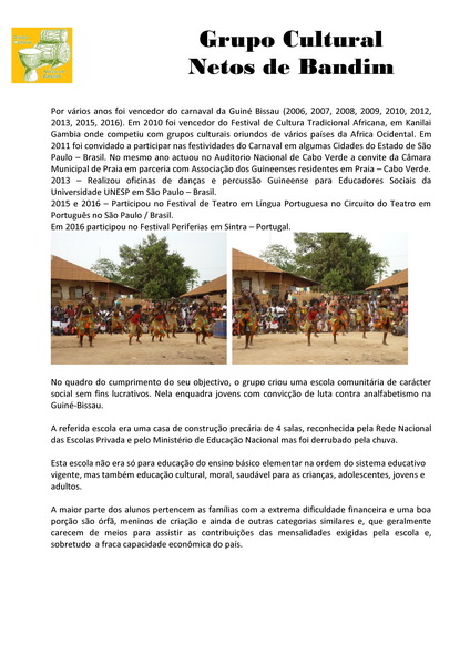 Descrição Netos de Bandim 263